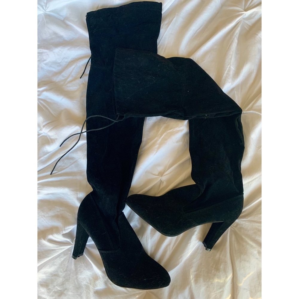 Nameless Knee High Heeled Boots